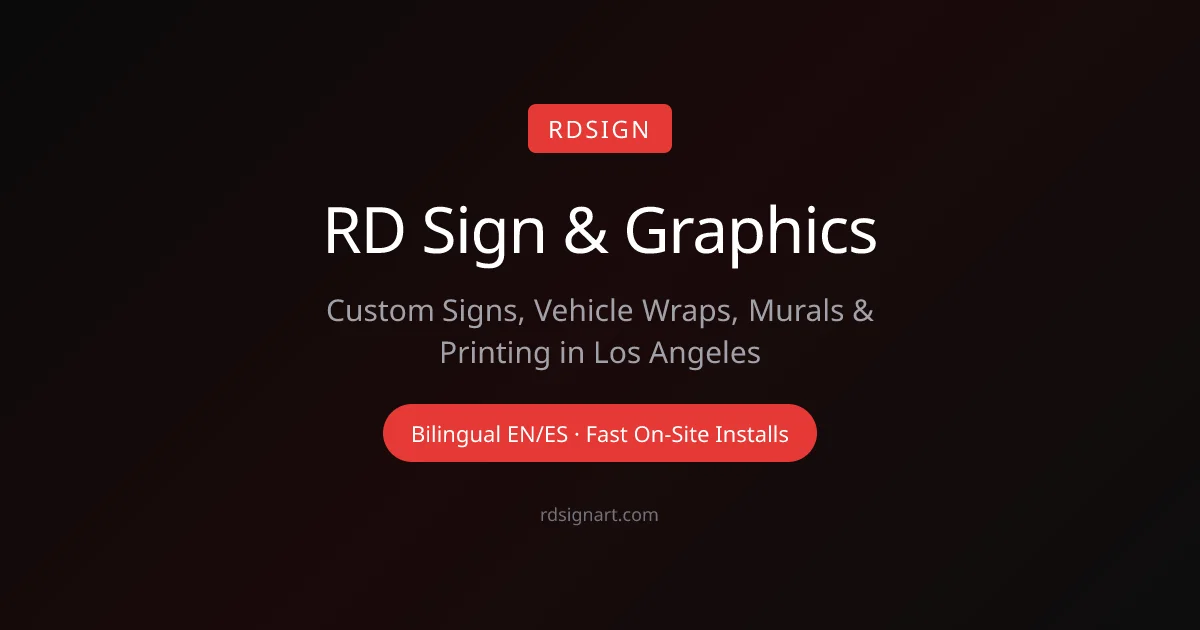 Preview of RD Sign Art — Custom Signage